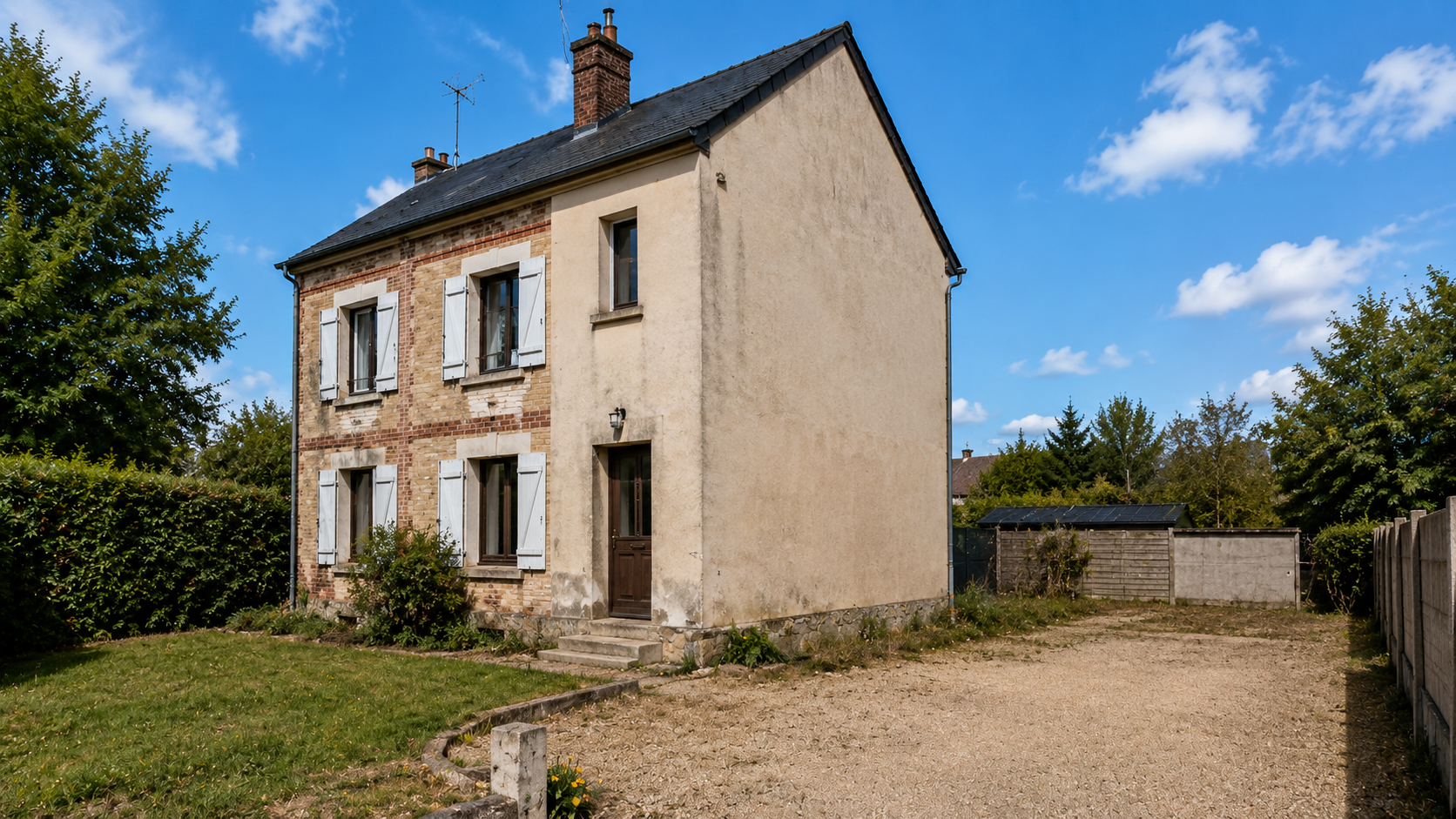 Extension contemporaine avec garage accolé - Évreux
